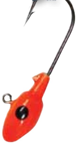Gene Larew Lures Garland 1/8 oz Mo Glo Jig Head in Orange - Part Number BG18MGH62-10
