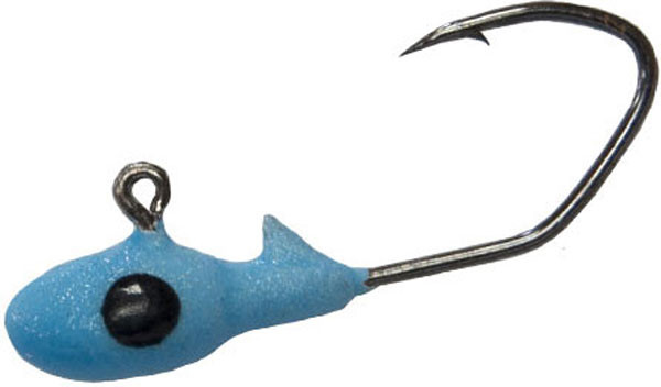 Gene Larew Lures CrappiePro 1/32 Sickle Jighead Pack of 10 in Blue