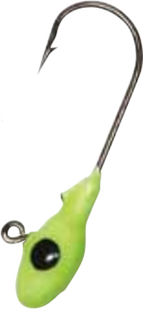 Gene Larew Lures Garland 1/24oz MO Glo Jighead Chartreuse - Part Number BG124MGH63-10