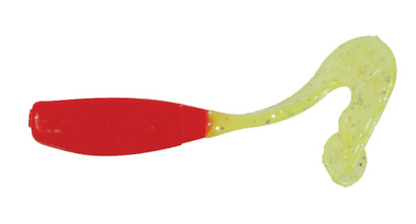 Gene Larew Lures Garland 2.5-Inch Stroller in Red and Silver, Part Number BGSR1809-12
