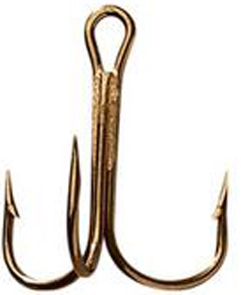 Mustad Treble Ringe Eye 25-Pack Bronze - Part Number 3551BR-12-25