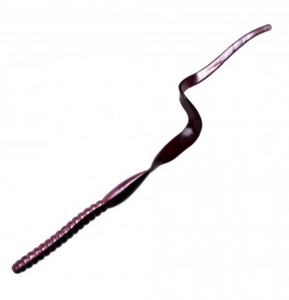 YUM 7.5-inch Ribbon Tail Soft Plastic Baits in Red Shad (12-Pack) - YUM YRBT713