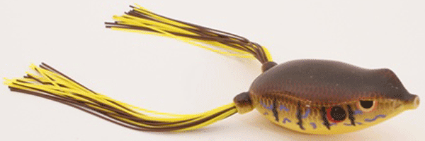 SPRO Gamakatsu BronzeEye Frog 65 Red Ear – Topwater Bass Lure for Casting and Trolling