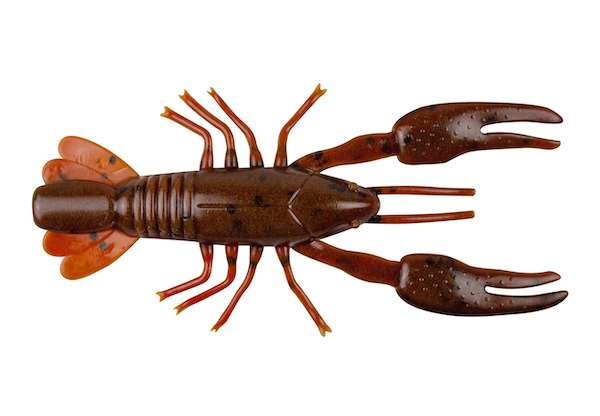 YUM Ned CRAW 2-inch Dark Brown and Red Brown Soft Plastic Baits - 8-Pack