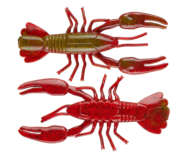YUM Ned CRAW 2-Inch Green and Red Pack of 8 - YUM YNC2357
