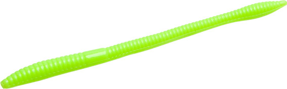 Zoom Bait Trick Worm 6-Inch Limetreuse – Versatile Soft Plastic Bait for Freshwater Fishing