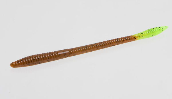 Zoom Bait 006-12 Trick Worm, 6-inch, Pumpkin Color