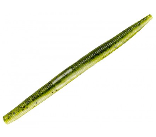 YUM 4-Inch Dinger Watermelon and Pearl 10-Pack Fishing Lures - YDG474