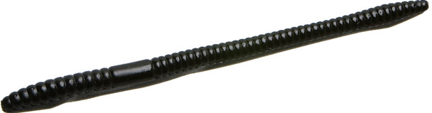 Zoom Bait Finesse Worm 4.75 inch, Black - Model 004-38