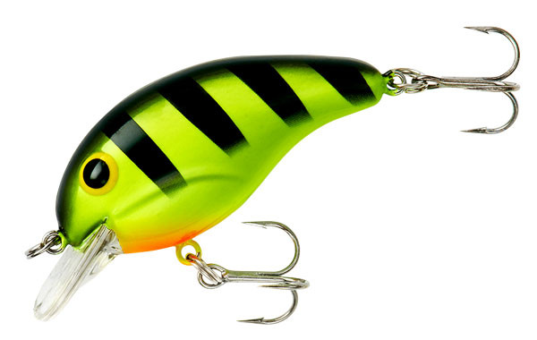 Bandit Lures MR 1/4 2-Inch Chartreuse and Black Stripe Crankbait - BDT106