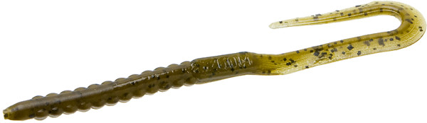 Zoom Bait 001-25 6-Inch U-Tale Worm in Green Pumpkin