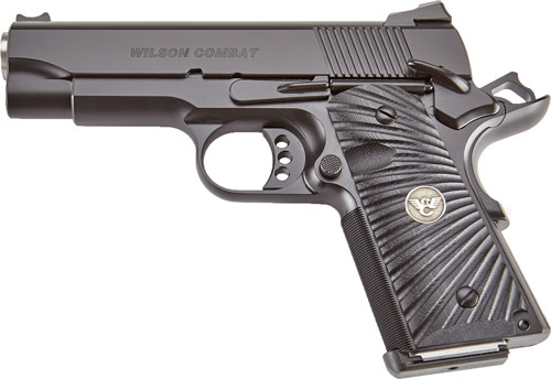 Wilson Combat CQB-CP-9A 9mm Compact Pistol with Fiber Optic Sights and Black Armor-Tuff Finish