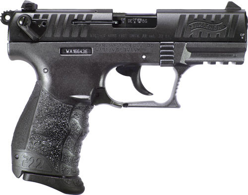 Walther P22 CA 22LR Semi-Auto Pistol with Accessory Rail and Adjustable Sights