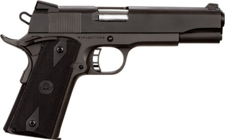 Rock Island Armory Rock Standard FS 9mm Luger Semi-Auto Pistol with Parkerized Finish and Wood Grips