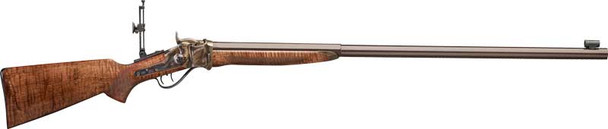 Pedersoli Tascosa Sharps Long Sporting Rifle - 45-70 Government, Falling Block Action, Blue Finish, Maple Stock