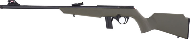 Rossi RB22L1611OD Compact 22LR Bolt-Action Sporting Rifle with Green Stock and Detachable Magazine