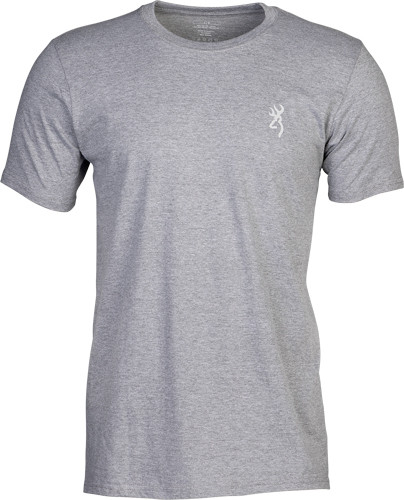 Browning Heather Gray XX-Large Short Sleeve T-Shirt with Front Graphic