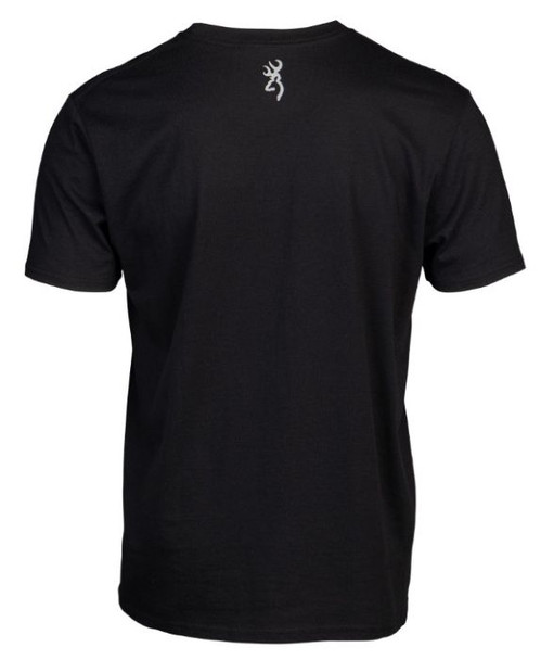 Browning Men's Black Cotton Blend Short Sleeve T-Shirt, Large - Printed Front Graphics