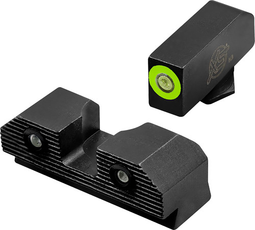 XS Sight Systems R3D 2.0 Night Sights for Glock 43X & 48 – Steel Tritium Front and Rear