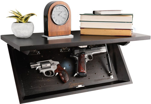 Lockdown In Plain Sight Shelf with Internal LED Light and Easy Storage