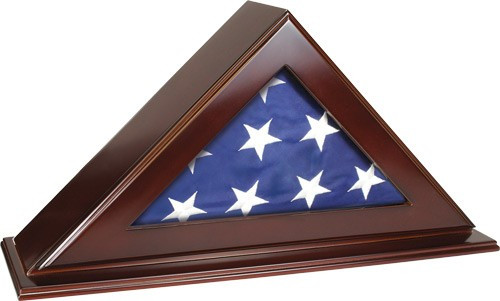 PSP Products Concealment Patriot Flag with Solid Wood Security Case