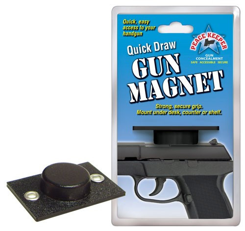 PSP Products Quick Draw Gun Magnet - Conceal Your Handgun Under Desk, Shelf, Door or Wall