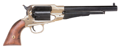 Traditions BP Revolver 1858 with 8-Inch Blued Octagon Barrel and Walnut Grip