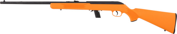 Savage 64F .22LR Semi-Automatic Sporting Rifle with 21-inch Barrel and Orange Synthetic Stock