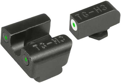 Truglo Fixed Tritium Pro White Sight Set for Glock 42/43 - Enhanced Low-Light Visibility