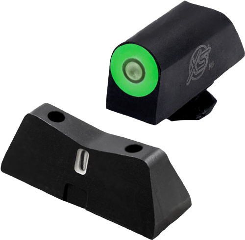 XS Sight Systems DXT2 Pro Green Standard Height for Glock 20, 21, 29, 30, 30S, 37, 41 – Steel Tritium Night Sights