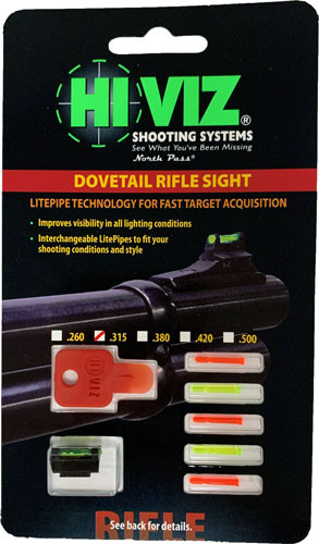 Hiviz DOVM315 Rifle Front Sight for Standard 3/8" Dovetail Rifles & Muzzleloaders