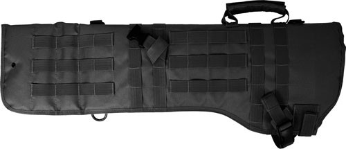 Red Rock Gear MOLLE Rifle Scabbard - 29" Black with Adjustable Shoulder Strap