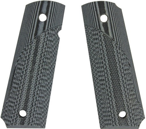 Pachmayr Dominator G10 Grips for 1911 - Gray/Black Checkered G-10 Material