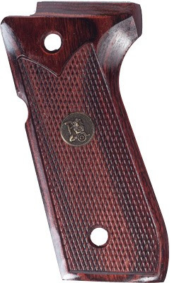 Pachmayr Laminate Rosewood Grips for Beretta 92FS - Checkered Wood Laminate Revolver Handles