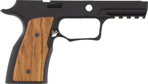 Sharps Bros. P320 Grip Module SBGM09 - Satin Finish with Finger Grooves and Checkering