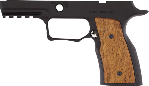 Sharps Bros. P320 Grip Module SBGM09 - Satin Finish with Finger Grooves and Checkering