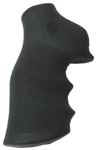 Hogue Rubber Grip for Ruger GP100 & Super Redhawk - Monogrip with Finger Grooves, Black Matte