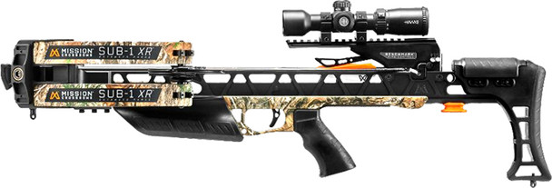 Mission Archery Crossbow Sub-1 XR with Scope and Quiver - 410 FPS, Adjustable Draw Weight