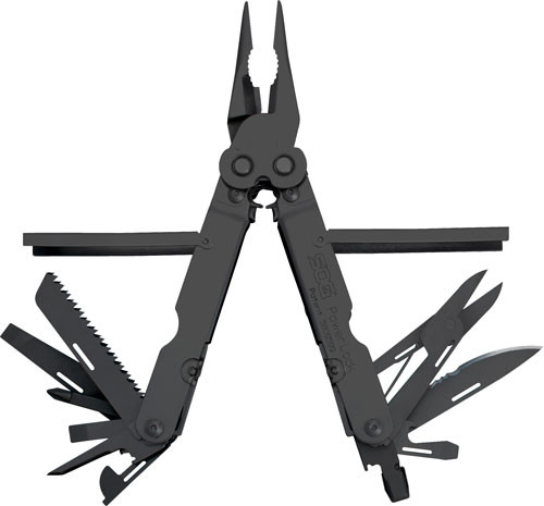 SOG Multi-Tool Powerlock Black with Nylon Sheath – Versatile 18-in-1 Multi-Tool for Everyday Use