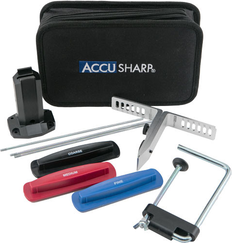 Fortune Products (Accusharp) ACCUSHARP 3-Stone Precision Knife Sharpener with Angle Guide