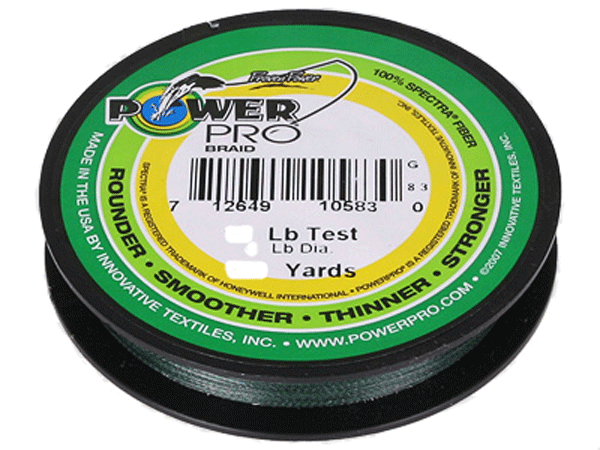 Power Pro Line PWR PRO 80 lb Test 3000-Yard Green Braided Fishing Line