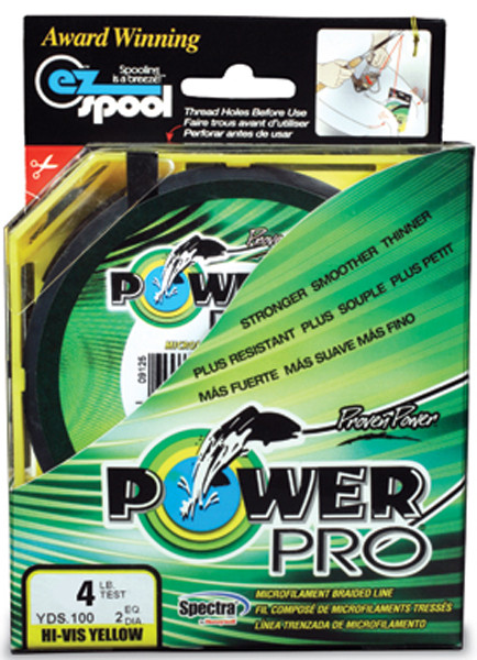 Power Pro Line PWR PRO 65# 300-Yard Yellow Braided Fishing Line