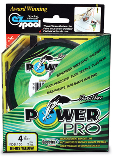 Power Pro Line PWR PRO 40 lb 300-Yard Yellow Braided Fishing Line