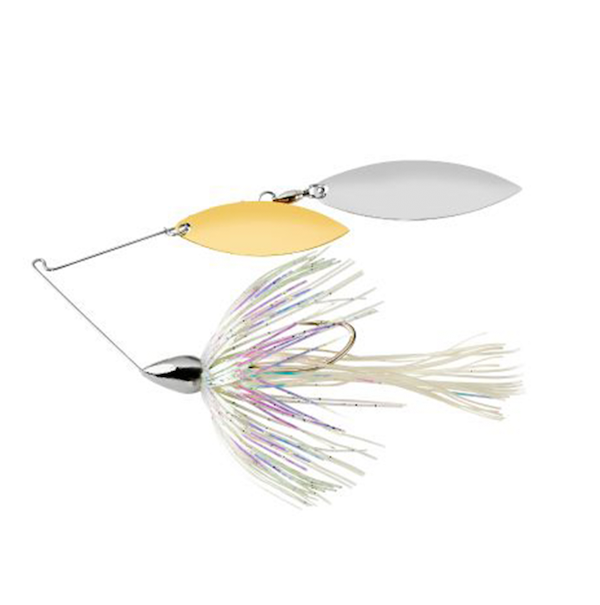 War Eagle Spinner Baits Nickel Frame Double Willow Spinnerbait in Shiny Shad Finish