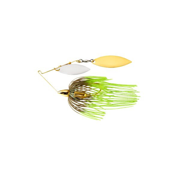War Eagle Spinner Baits WE12SEGW12 Silver Gold Frame Double Willow Spinnerbait Hot Mouse