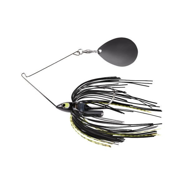 War Eagle Spinner Baits WE12PSBN37 Night Time Painted Head Black Nickel Spinnerbait