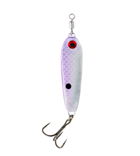 War Eagle Spinner Baits WE12JS329 Jiggin Spoon Purple Shad