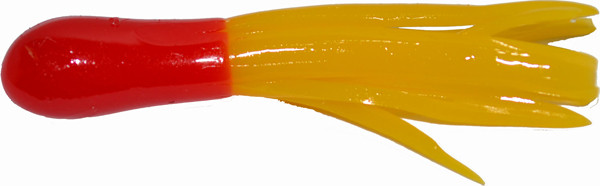 GSM Fishing 15CRTU-27 1.5-inch Crappie Tube Bait in Red and Yellow