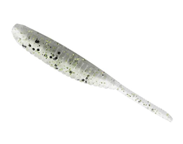 GSM Fishing 3-inch Shad Shape Worm with Chartreuse Color, Pack of 10 – Part Number YAM-68JR-10-9002