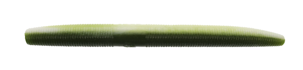 GSM Fishing 5" Fat Senko Watermelon/White Soft Plastic Baits – 10 Pack